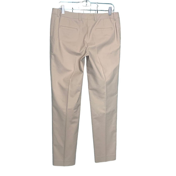 LaFayette 148 New York beige flat front straight legs pants size 6 - Picture 2 of 7
